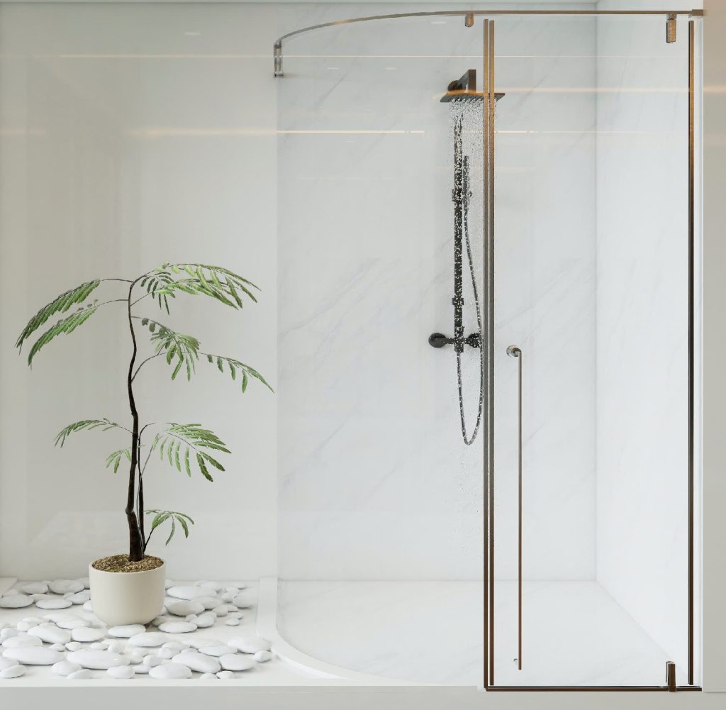 Phòng Tắm Kính Cong